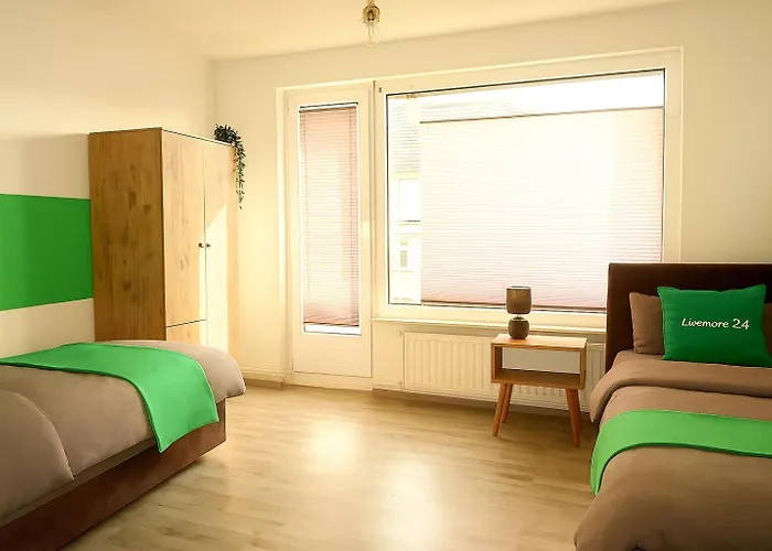 Lejlighed Livemore24 - 2 In Wlan - Smart-tv - 24-7 Check-in Und Kueche *